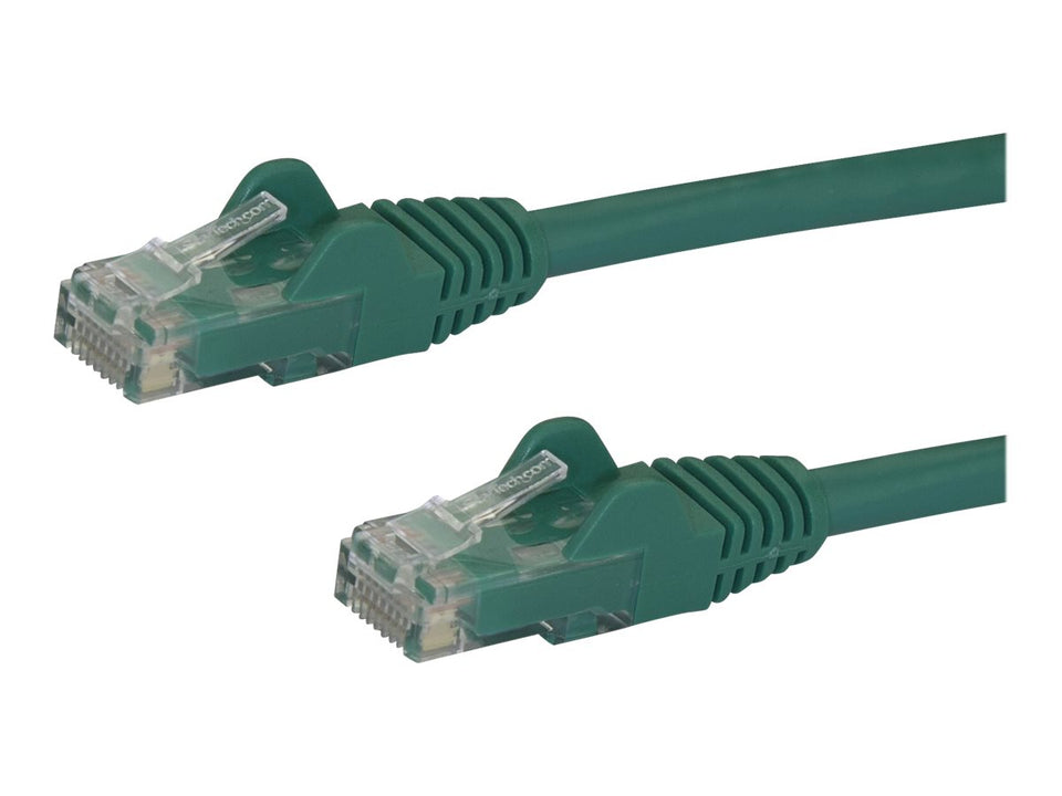 StarTech.com Startech 10m CAT6 Ethernet Cable, 10 Gigabit Snagless RJ45 650MHz 100W PoE Patch Cord, CAT 6 10GbE UTP Network Cable w/Strain Relief, Green, Wiring is UL Certified/TIA - Category 6 - 24AWG (N6PATC10MGN)