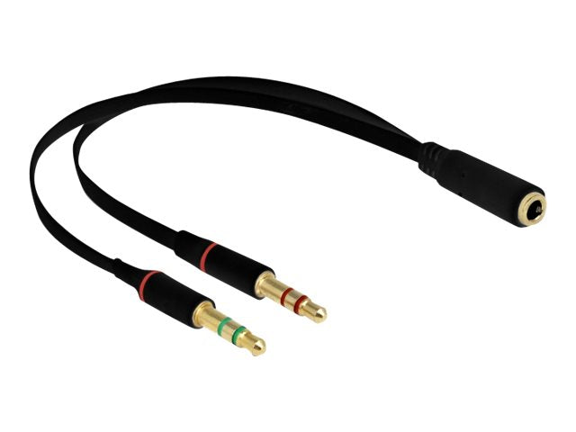 Delock Headsetadapter - 4-poliger Mini-Stecker