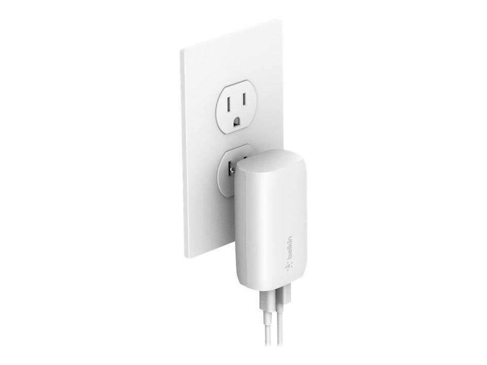 Belkin BoostCharge - Netzteil - 37 Watt - PD 3.0 - 2 Ausgabeanschlussstellen (USB, USB-C)
