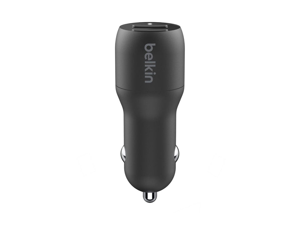 Belkin BoostCharge Dual Charger - Auto-Netzteil - 24 Watt - 4.8 A - 2 Ausgabeanschlussstellen (USB)