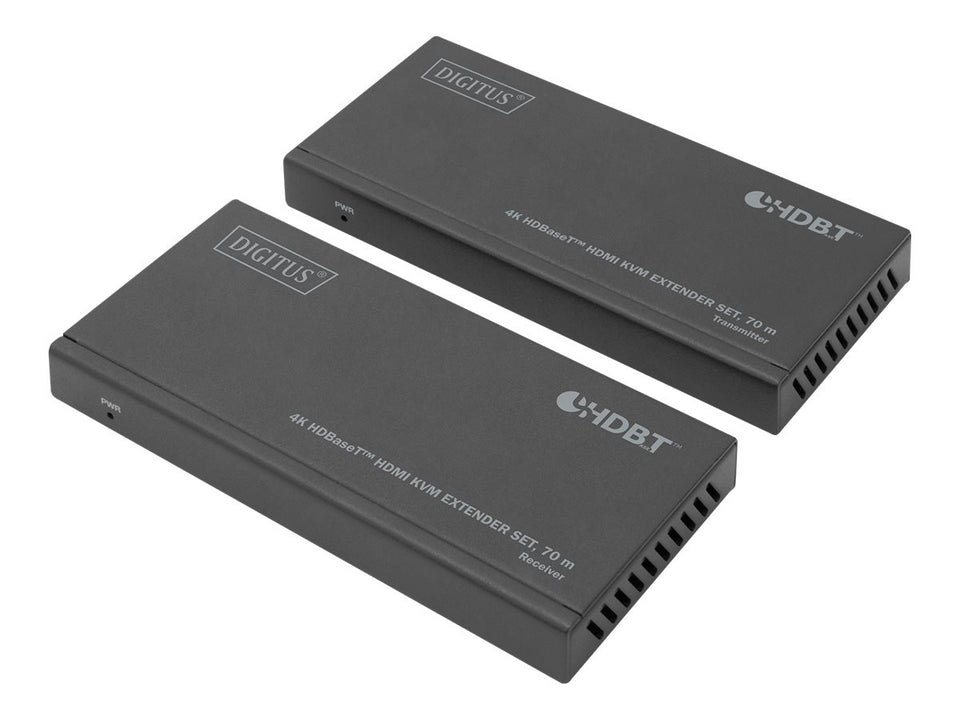DIGITUS 4K HDBaseT HDMI KVM Extender Set, 70 m