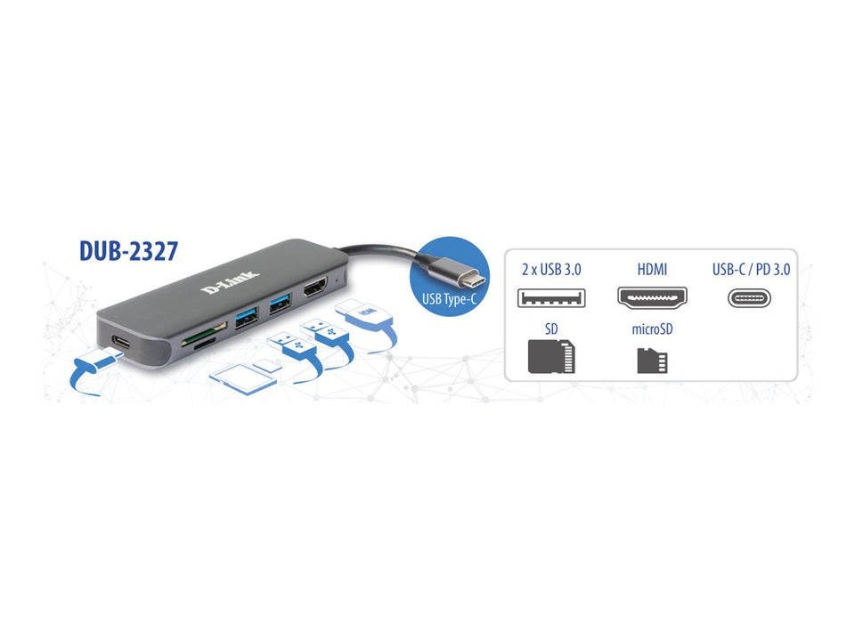 D-Link DUB-2327 - Dockingstation - USB-C / Thunderbolt
