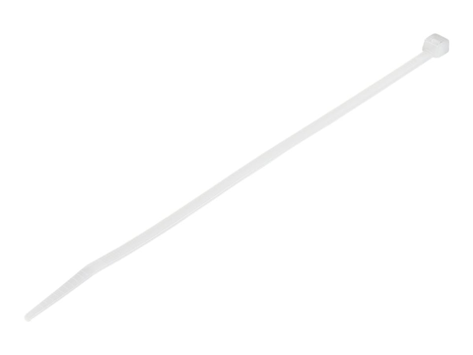 StarTech.com Kabelbinder - 203x4 mm, gebogene Spitze, weiß, 100 Stück - Kabelbinder - 20.32 cm - weiß - TAA-konform (Packung mit 100)