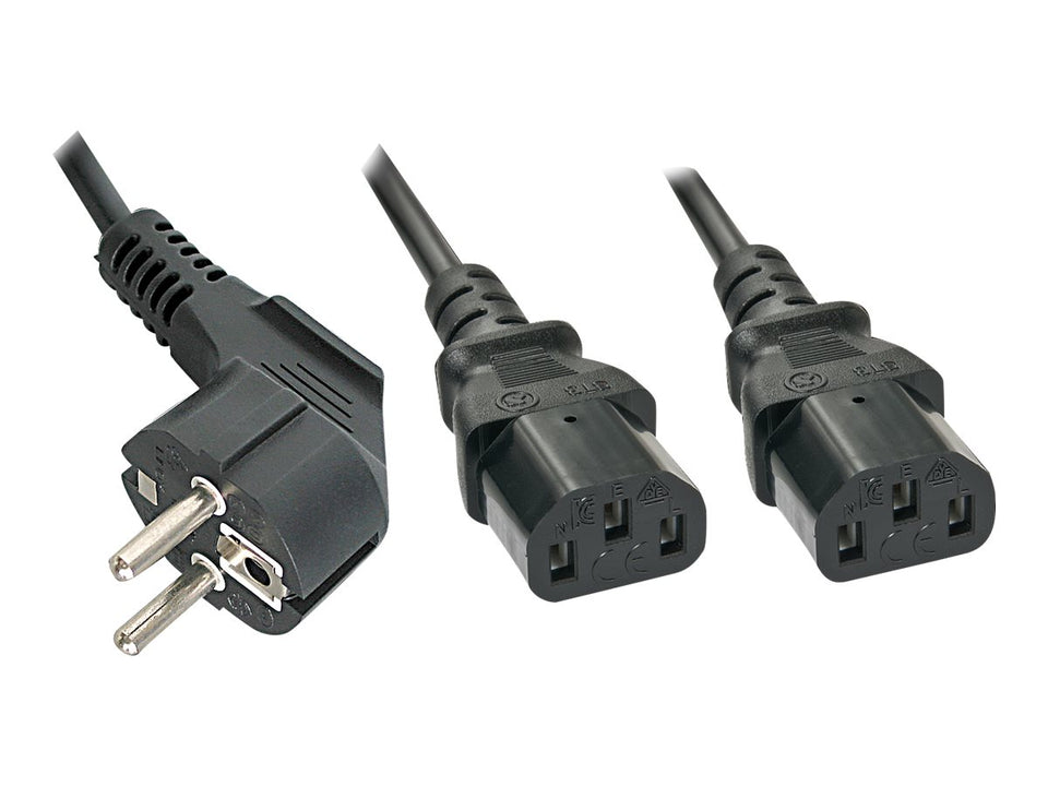 Lindy Stromkabel - power CEE 7/7 (S) zu power