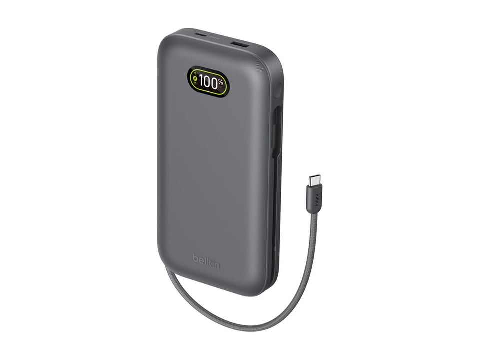 Belkin UltraCharge Pro - Powerbank - 27000 mAh - 140 Watt - Fast Charge, QC - 2 Ausgabeanschlussstellen (USB, USB-C)