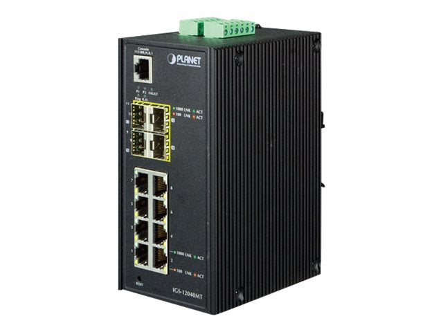 Planet IGS-12040MT - Switch - managed - 8 x 10/100/1000