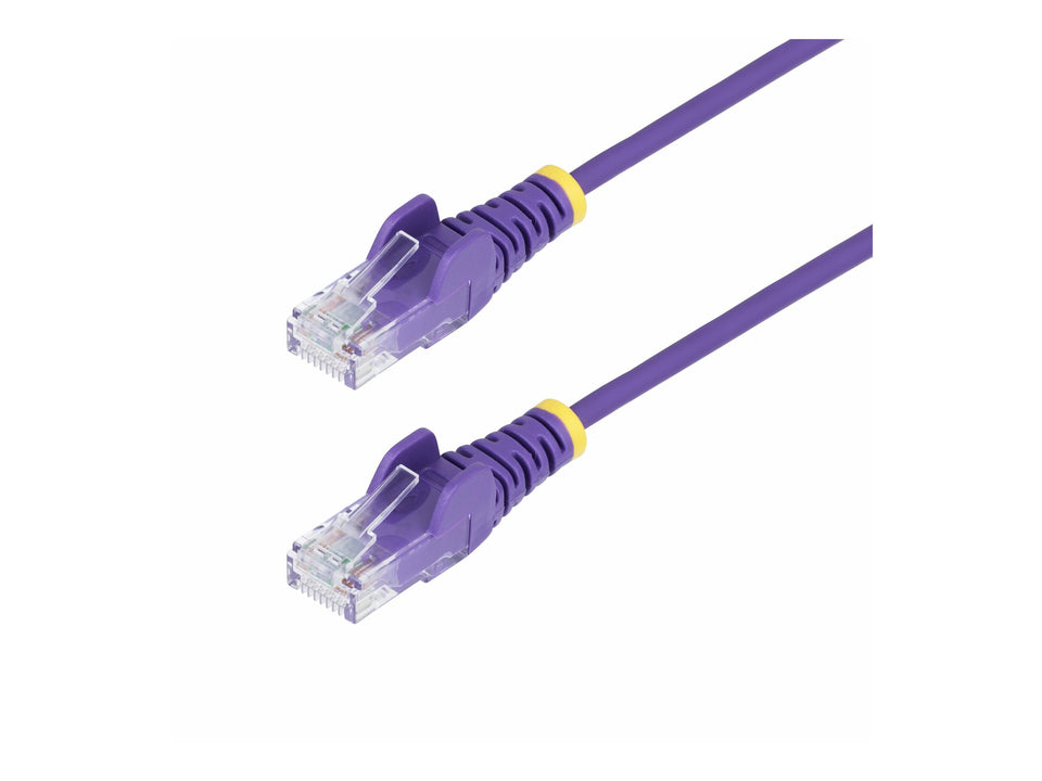 StarTech.com 15m Purple Slim CAT6 Ethernet Cable, Snagless, 28AWG, LSZH - Patch-Kabel - RJ-45 (M)