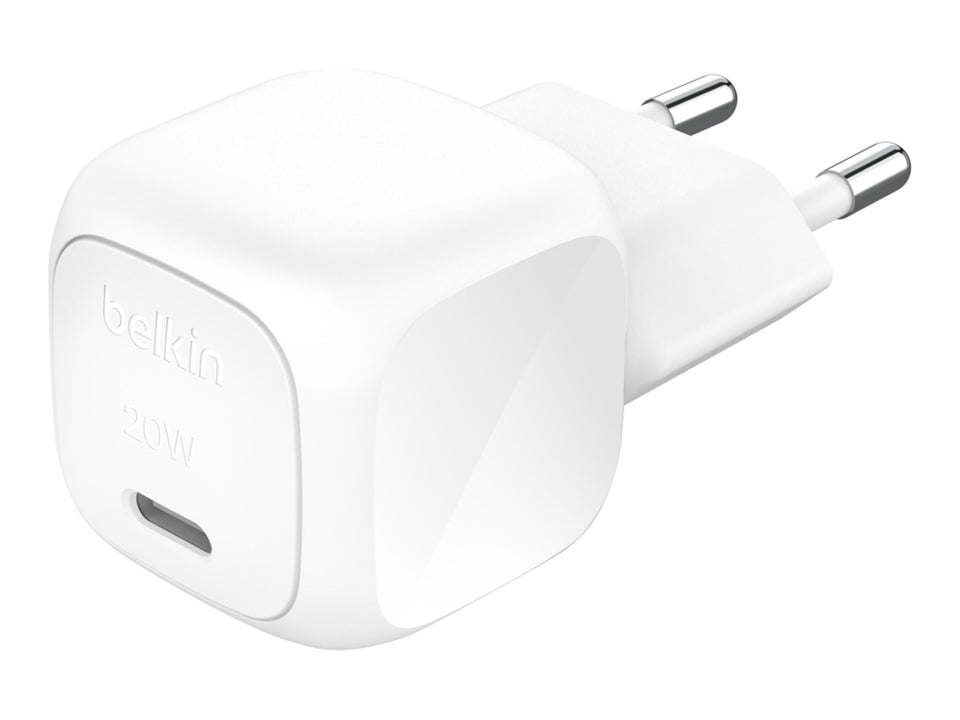 Belkin BoostCharge - Netzteil - kompakt - 20 Watt - Power Delivery 3.1, Fast Charge (USB-C)