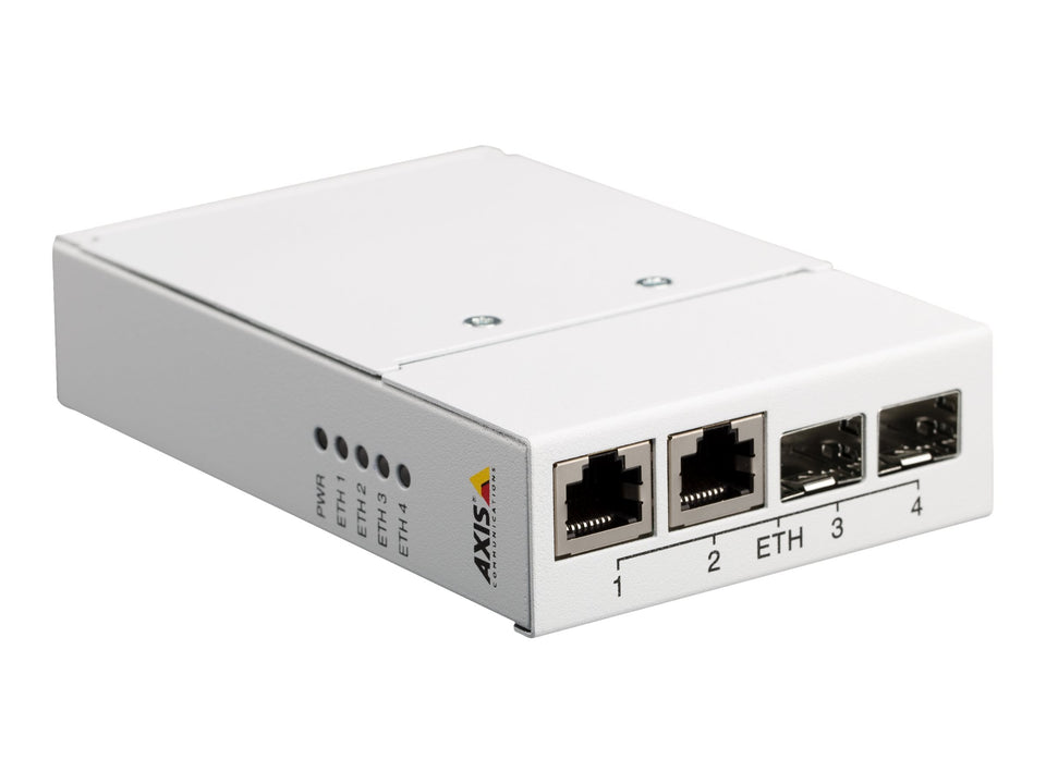 Axis T8606 Media Converter Switch - Medienkonverter - 100Mb LAN - 10Base-T, 100Base-TX - 2 Anschlüsse - 2 x RJ-45 / 2 x SFP (mini-GBIC)