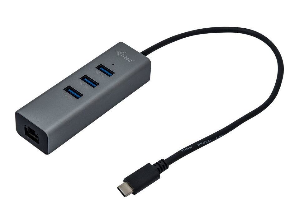 i-tec USB-C Metal 3-Port - Hub - 3 x SuperSpeed