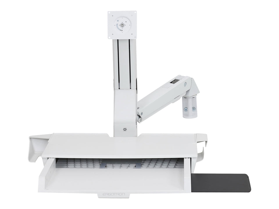 Ergotron Befestigungskit (Maushalterung, Handgelenkkissen, Barcode-Scanner-Halter, VESA-Adapter, Wandmontagehalterung, Tastatur-Tablett, flache horizontale Basisoberfläche, einstellbarer Monitorarm, Schienenmontage Halterungsset, Mausablage zum Herau