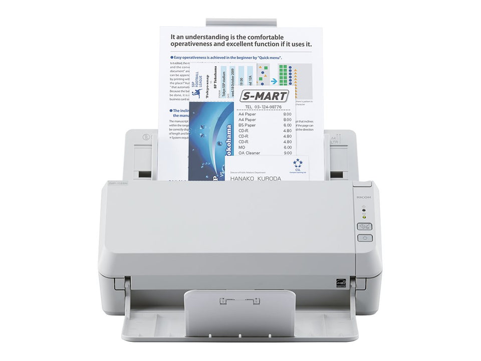 Ricoh SP-1125N - Dokumentenscanner - Dual-CIS - Duplex - 216 x 355.6 mm - 600 dpi x 600 dpi - bis zu 25 Seiten/Min. (einfarbig)