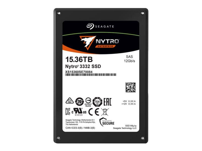 Seagate Nytro 3332 XS15360SE70094 - SSD - verschlüsselt - 15.36 TB - intern - 2.5" (6.4 cm)