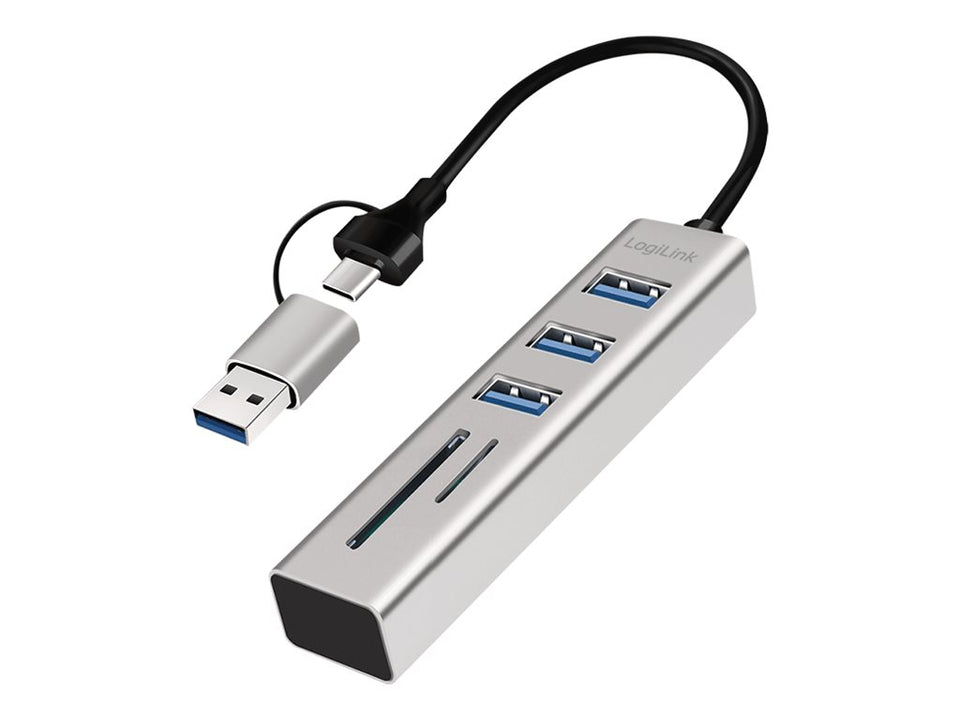 LogiLink Hub - SD/microSD Slot, 2-in-1 Verbindungsleitung