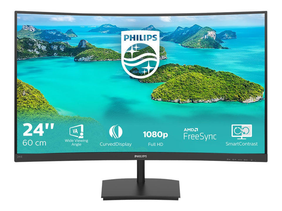Philips E-line 241E1SCA - LED-Monitor - gebogen - 59.9 cm (24")