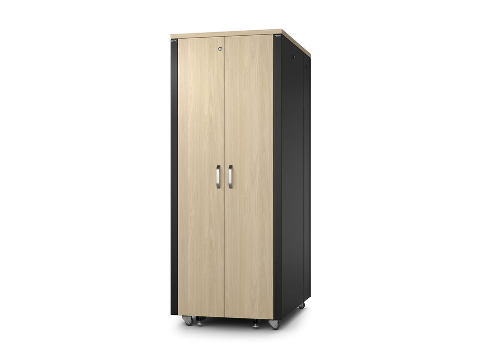 APC NetShelter - Schrank (horizontal) - schallisoliert - Wechselstrom 230 V - Ahorn - 38U - 48.3 cm (19")