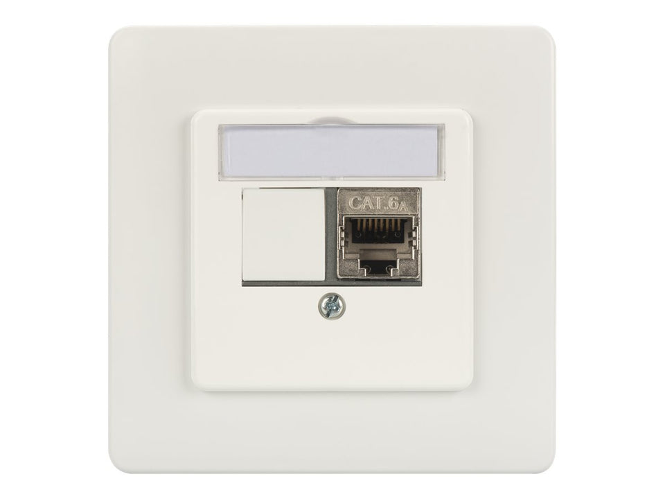 DIGITUS Frontplatte und Einbaurahmen für Multimedia / Keystone Module