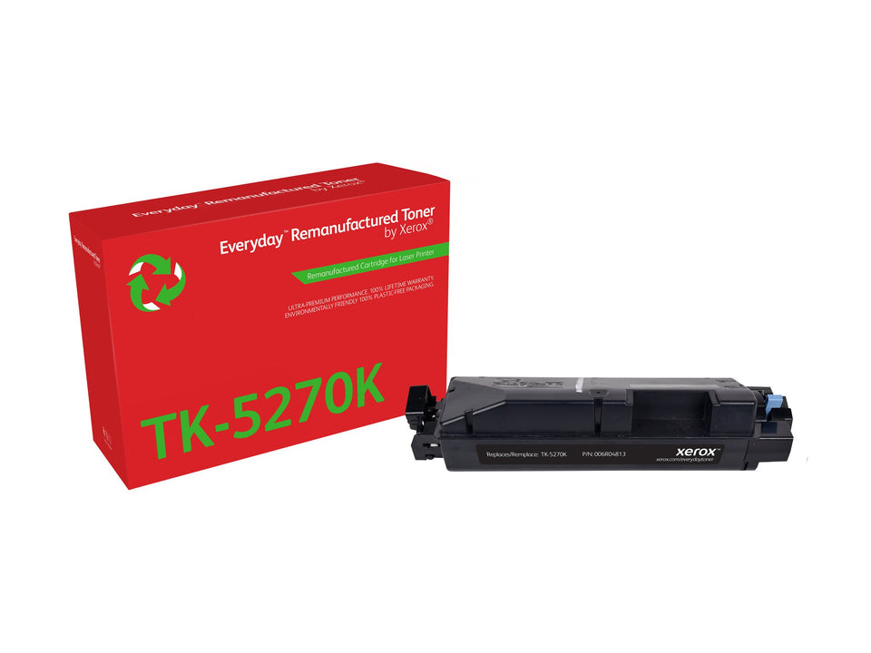 Xerox Everyday - Schwarz - kompatibel - Box - wiederaufbereitet - Tonerpatrone (Alternative zu: Kyocera TK-5270K)