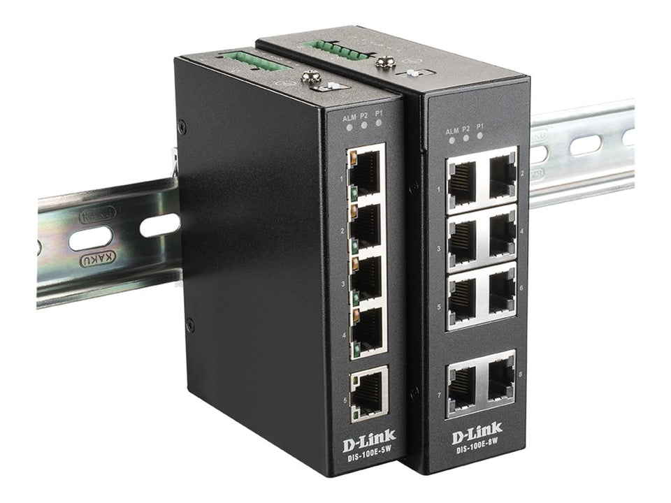 D-Link DIS 100E-5W - Switch - unmanaged - 5 x