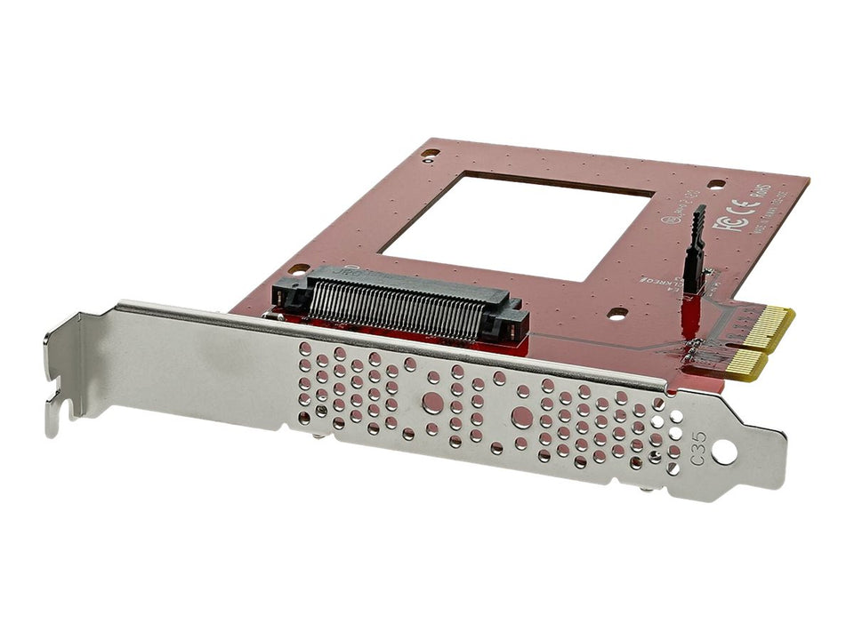 StarTech.com Startech U.2 auf PCIe Adapter für 2,5" U.2 NVMe SSD - SFF 8639 - 4x PCI Express 3.0 - NVMe PCIe Adapter - U.2 PCIe Karte - Schnittstellenadapter - 2.5" (6.4 cm)