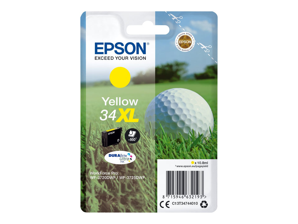 Epson 34XL - 10.8 ml - XL - Gelb - original