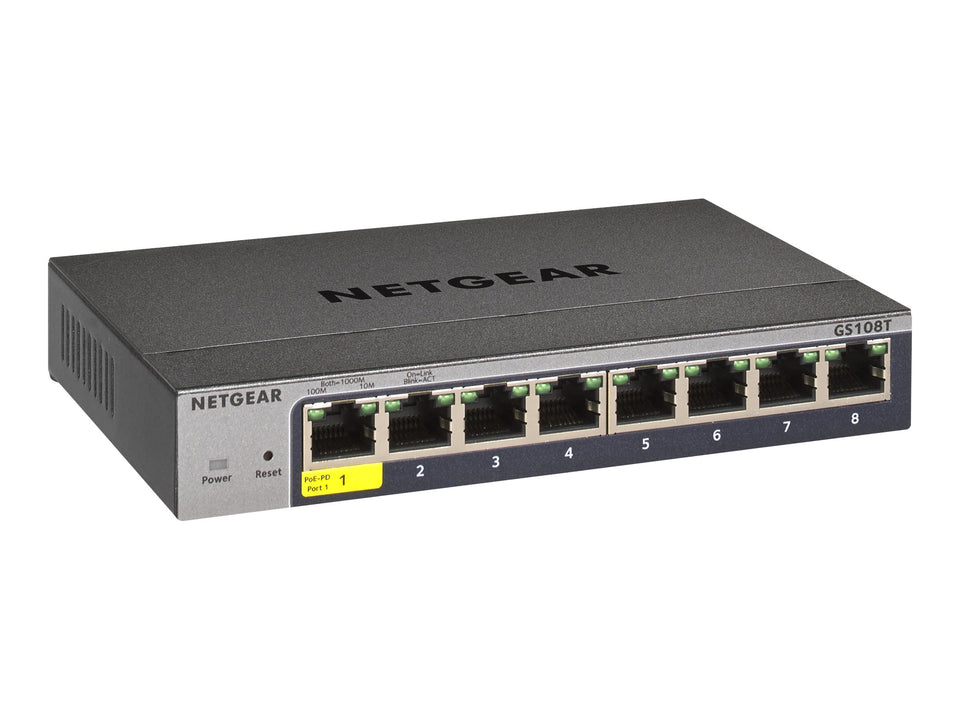 Netgear Smart GS108Tv3 - Switch - Smart - 8 x