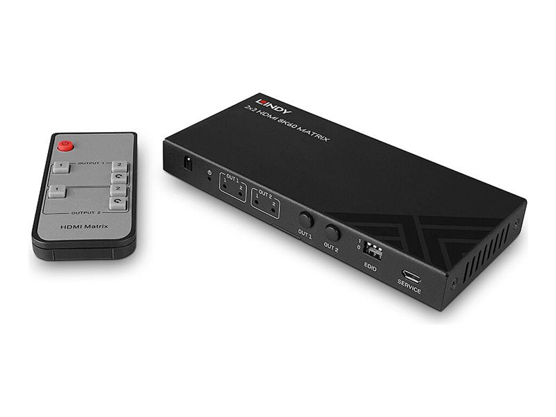Lindy Video/Audio-Schalter - 2x2, 8K60, Matrix