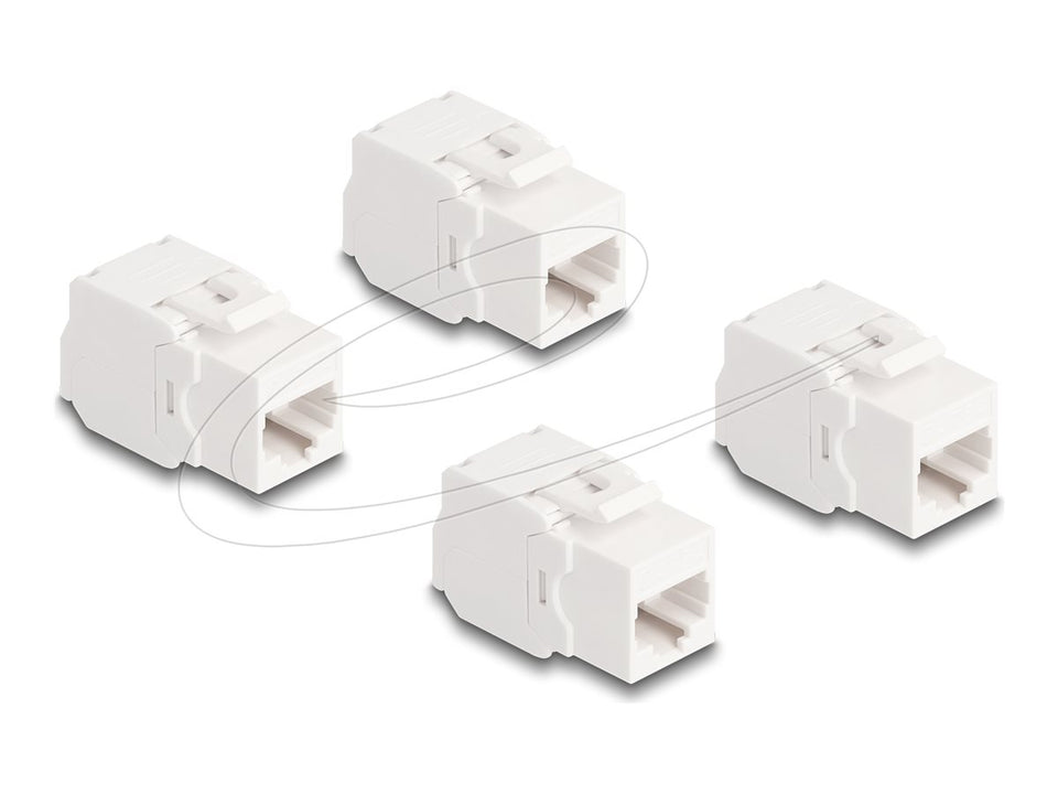 Delock Modulare Eingabe - CAT 6a - UTP - RJ-45 (Packung mit 4)