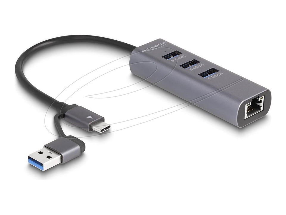 Delock Hub - with USB Type-C or USB Type-A