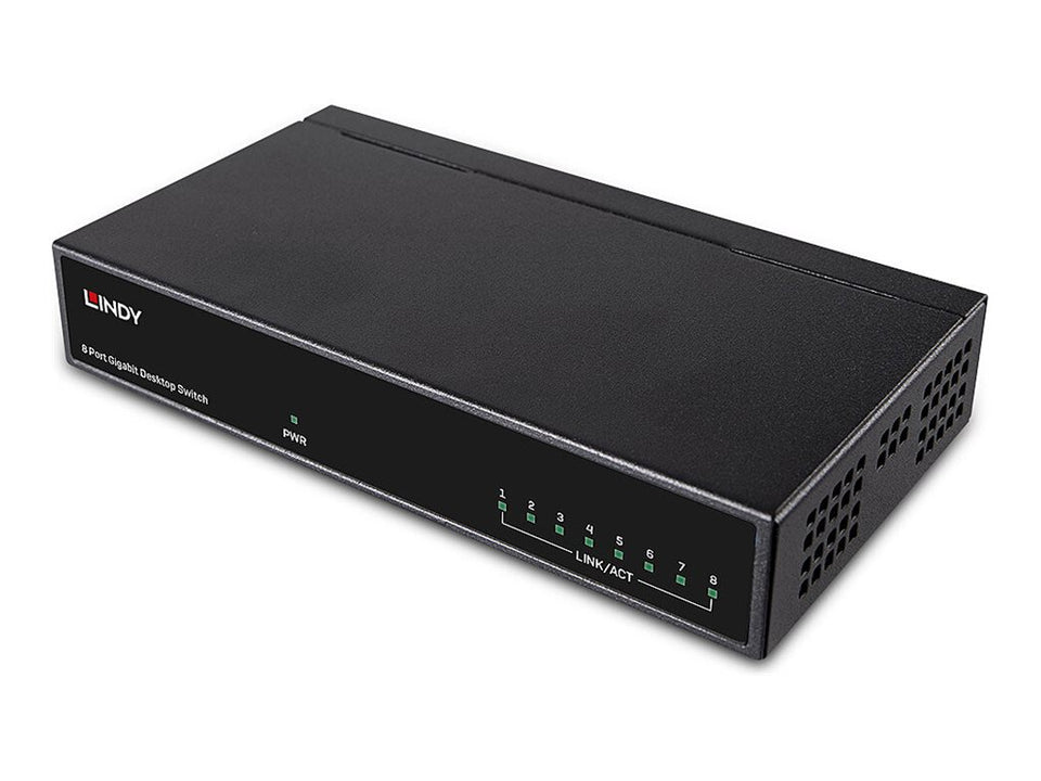 Lindy Gigabit Desktop Switch - Switch - 8 x 10/100/1000