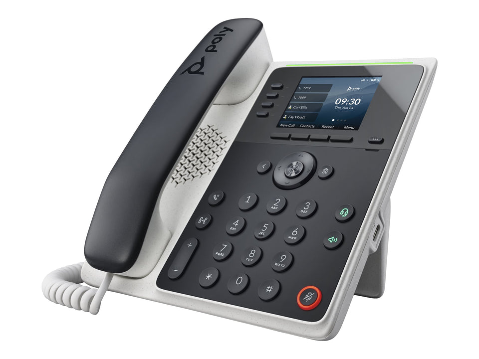 Poly HP Poly Edge E220 - VoIP-Telefon mit Rufnummernanzeige/Anklopffunktion