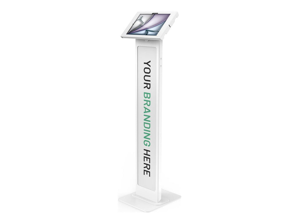 Compulocks iPad Air M2 & M3 11", Apex Enclosure Brandable Floor Stand - White - Befestigungskit (Gehäuse, Aufstellung)