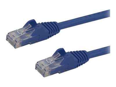 StarTech.com 10m CAT6 Ethernet Cable, 10 Gigabit Snagless RJ45 650MHz 100W PoE Patch Cord, CAT 6 10GbE UTP Network Cable w/Strain Relief, Blue, Wiring is UL Certified/TIA - Category 6 - 24AWG (N6PATC10MBL)