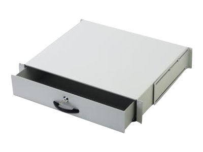 DIGITUS Abschließbare Schublade für 482,6 mm (19") Netzwerk- und Serverschränke, 2HE