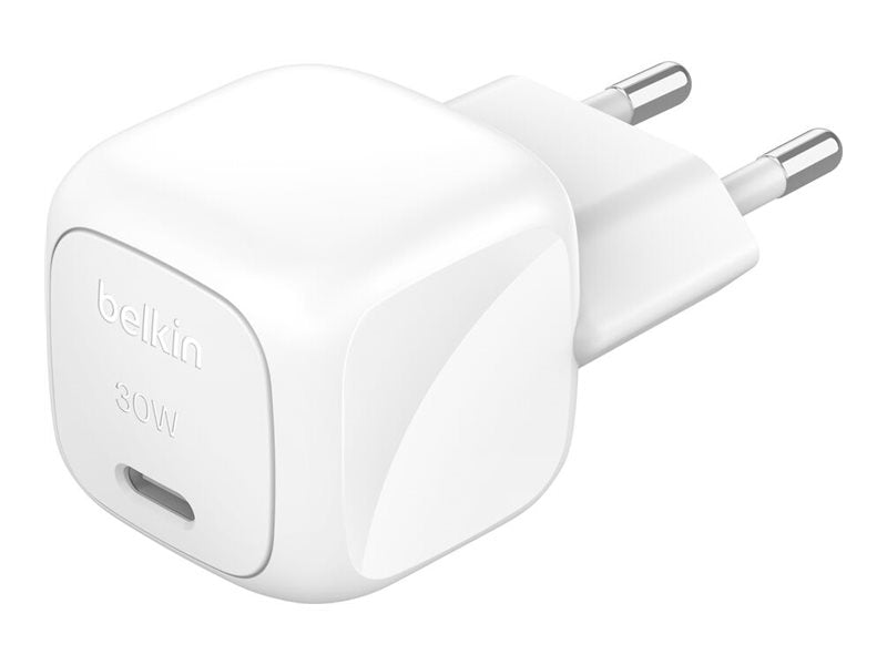 Belkin BoostCharge - Netzteil - kompakt - 30 Watt - Power Delivery 3.1 (USB-C)