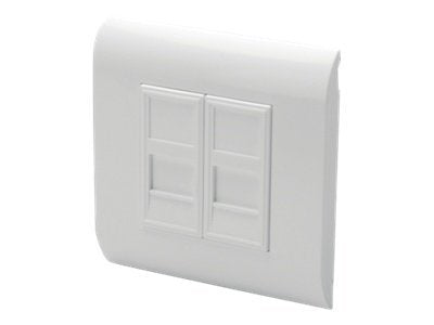 DIGITUS Leerdose für Keystone Module, Rahmen 80x80mm, Französischer Typ