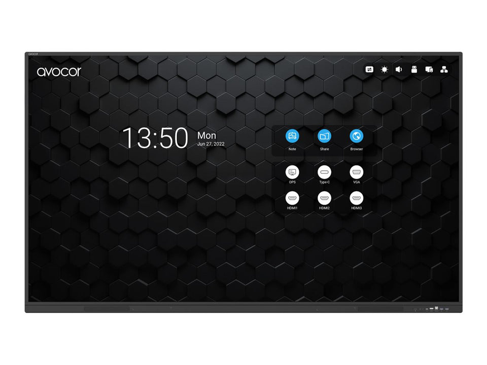 Avocor AVS-6510E - 165 cm (65") Diagonalklasse S Series LCD-Display mit LED-Hintergrundbeleuchtung - interaktiv - mit Touchscreen (Multi-Touch)