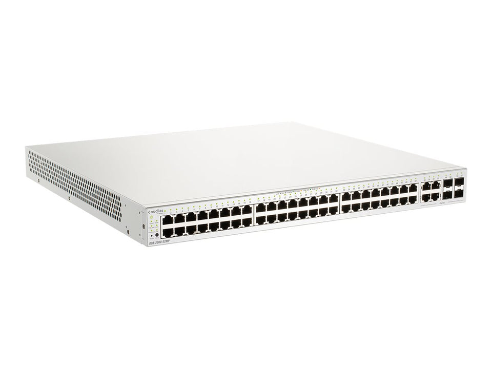 D-Link Nuclias Cloud-Managed DBS-2000-52MP - Switch - Smart - 48 x 10/100/1000 (PoE+)