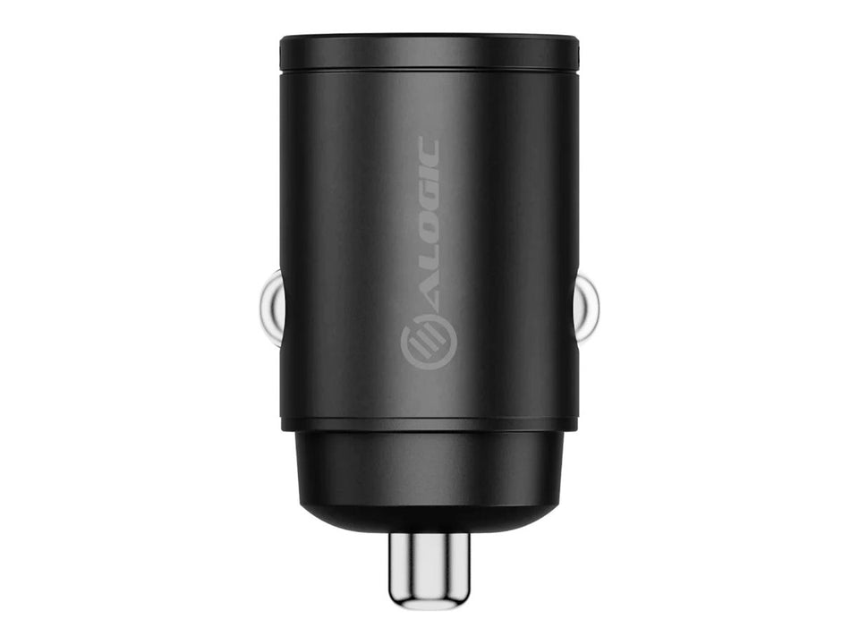 Alogic Rapid Power Mini - Auto-Netzteil - 30 Watt - Fast Charge - 2 Ausgabeanschlussstellen (USB-C, USB)
