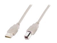 DIGITUS USB-A  USB-B Anschlusskabel, 1,8m