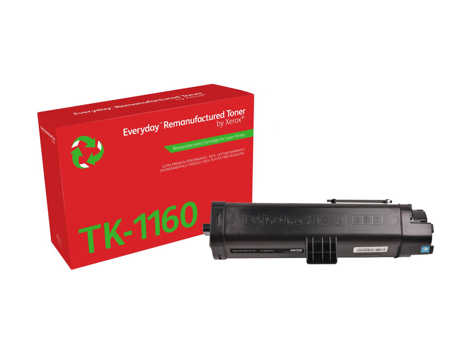 Xerox Everyday - Schwarz - kompatibel - Box - wiederaufbereitet - Tonerpatrone (Alternative zu: Kyocera TK-1160)