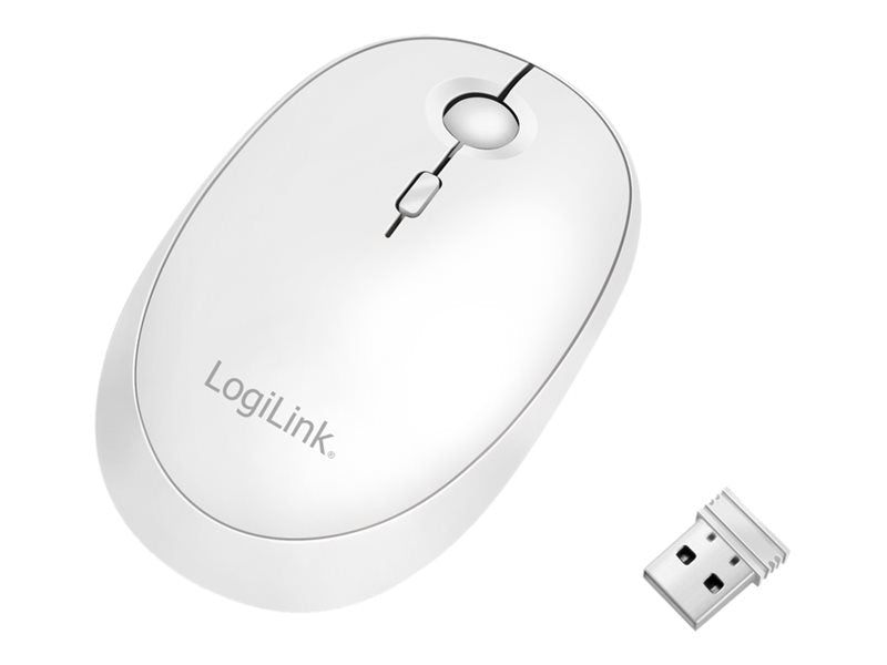 LogiLink Maus - optisch - kabellos - 2.4 GHz, Bluetooth 4.0 - kabelloser Empfänger (USB)