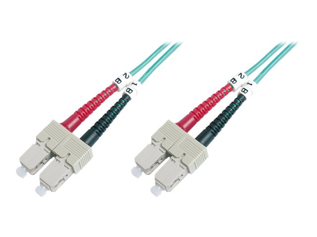 DIGITUS LWL Multimode OM 3 Patchkabel, SC / SC