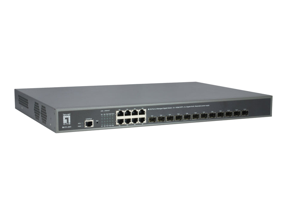 LevelOne GTL-2091 - Switch - L3 - managed - 12