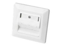 DIGITUS Leerdose für Keystone Module, Rahmen 80x80 mm + Zentralplatte 50x50 mm