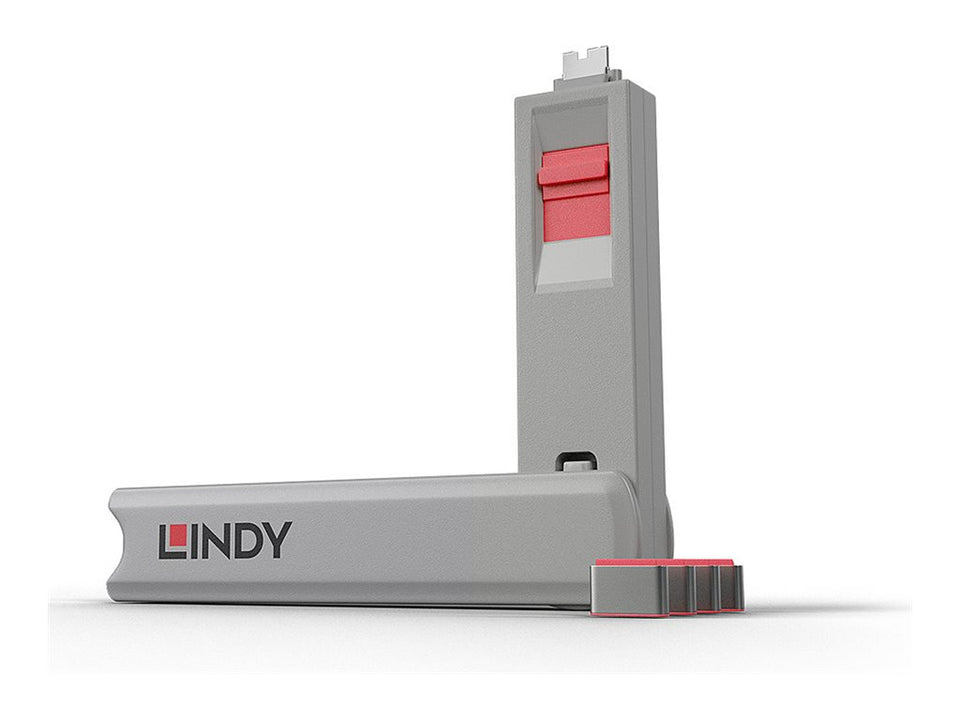 Lindy Schloss für USB-C-Port - Rot