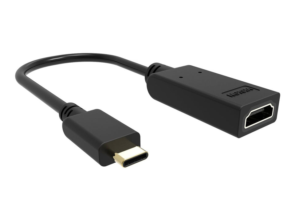 Vision Videoadapter - USB-C männlich zu HDMI weiblich - Schwarz - Unterstützung für 4K60Hz (3840 x 2160)
