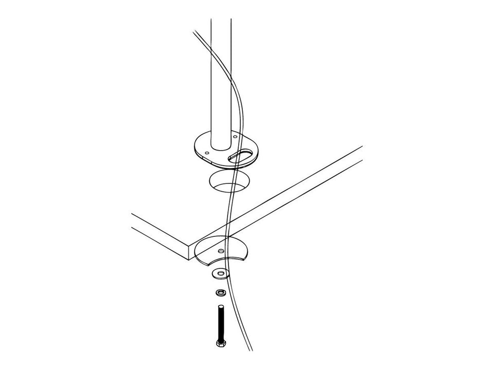 Neomounts FPMA-D960GROMMET - Montagekomponente (Stange, Durchführungsplatte)