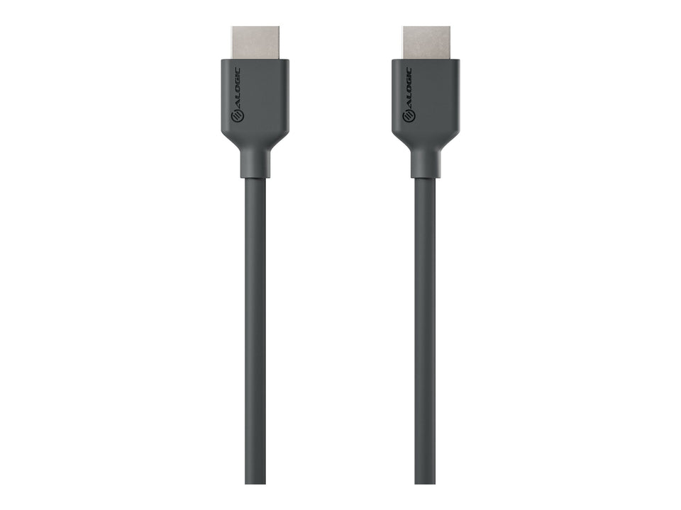 Alogic Elements Series - Premium Highspeed - HDMI-Kabel mit Ethernet - HDMI männlich zu HDMI männlich - 2 m - Schwarz - unterstützt 4K 60 Hz (4096 x 2160)