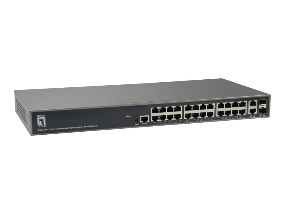 LevelOne GEL-2681 - Switch - L3 Lite - managed